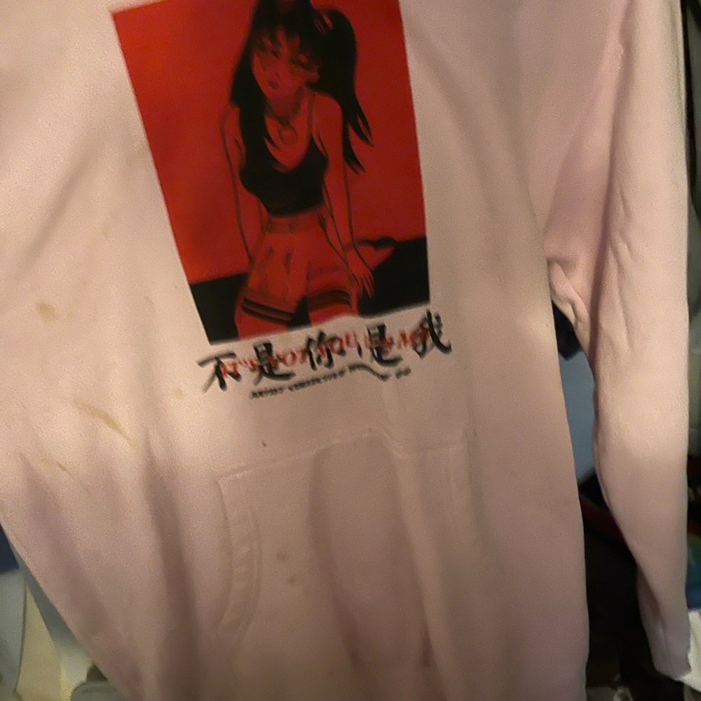 Zumiez Artist Collective Worldwide Not You Kanji Hoodie Sweatshirt Anime Girl